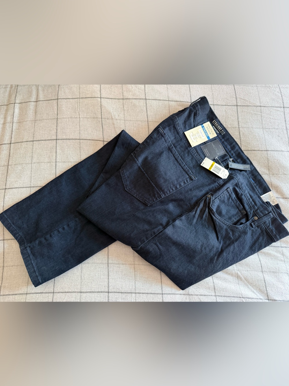 Nautica Men's big and tall Dark Navy Straight Jeans with Stretch new with Tags